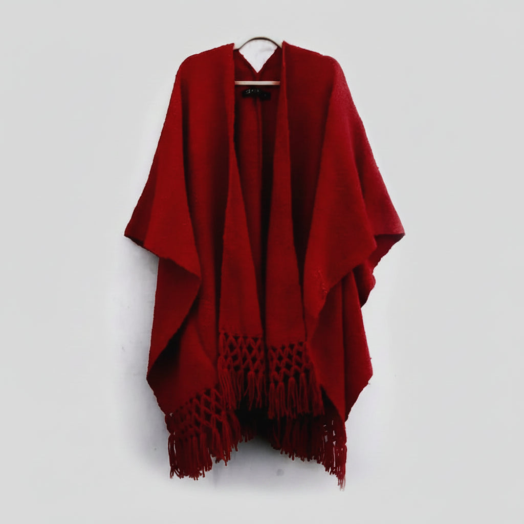 Poncho Carmín