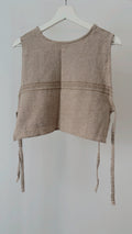 Crop Top Artesanal Beige