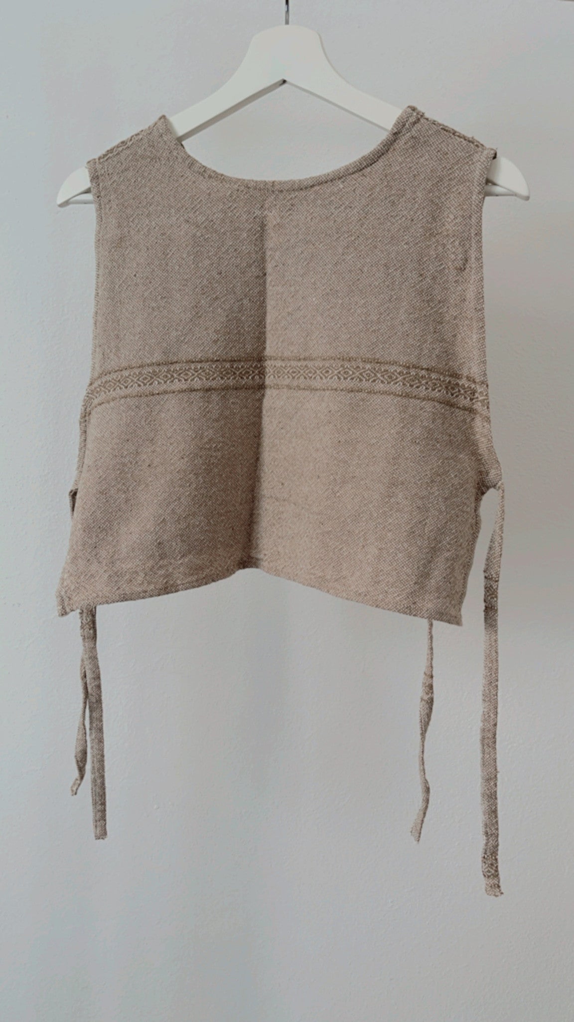 Crop Top Artesanal Beige