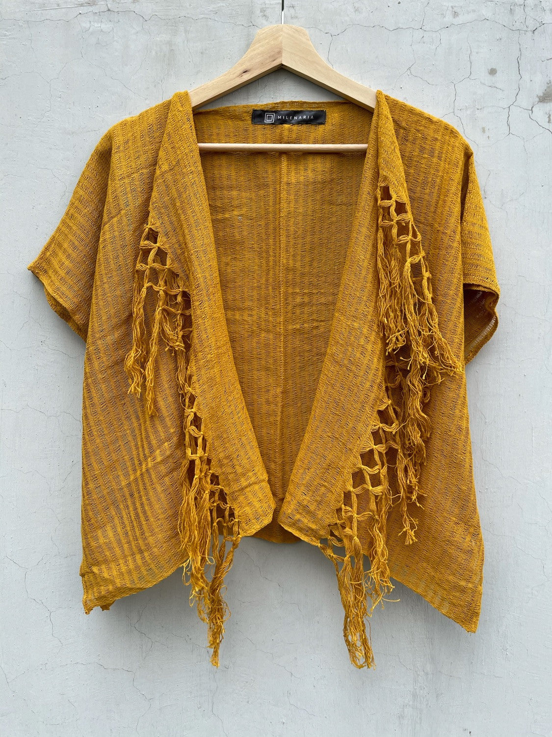 Blusa Folk Amarillo Mostaza