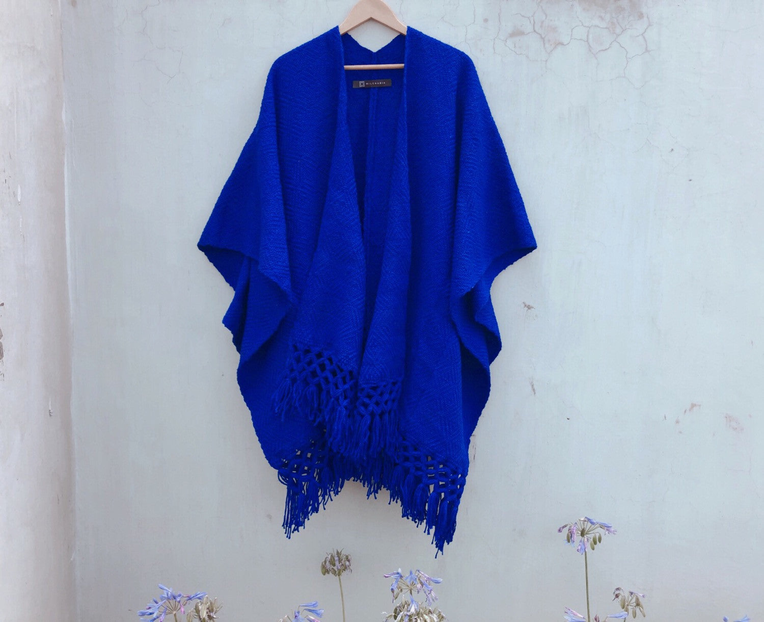 Poncho Azul Rey