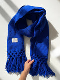 Bufanda Artesanal Azul Rey