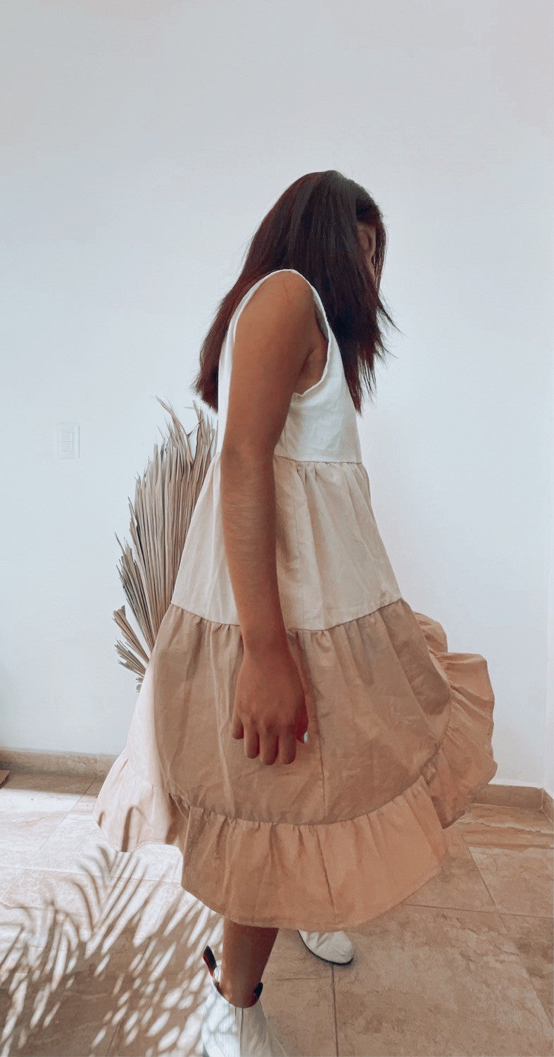 Vestido Beige Noble - imagen 3